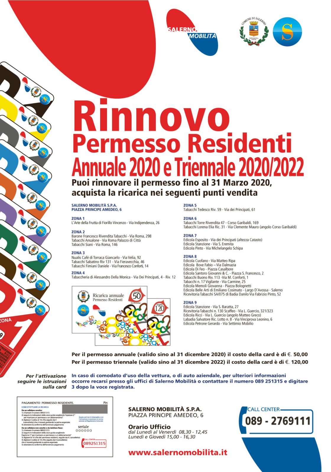 Permesso residenti 2020